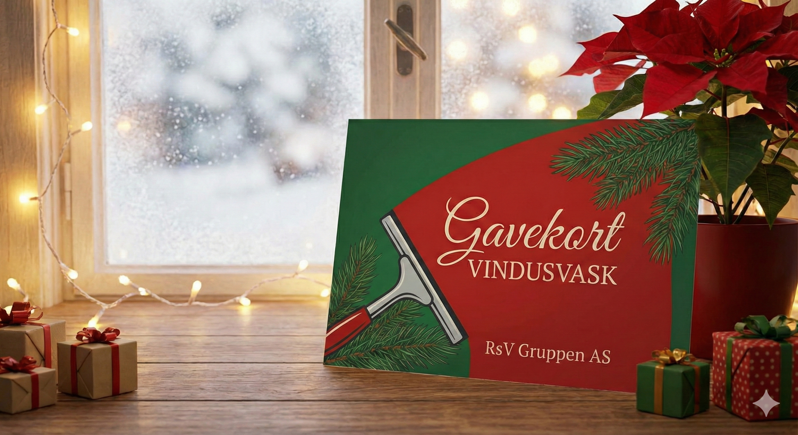Gavekort på vindusvask